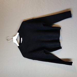 Elodie Ribbed Sweater Small Black